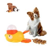 LOCPUFF Duck Treat Dispenser, 2-in-1 Dog Interactive Slow Feeder & Puzzle Toy, Interactive Dog Treat Dispenser Toy with Button, Anti-Gulping Duck Pet Dispenser, Fun Treat Dispenser for Dogs (1pcs)