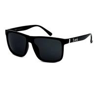 Locs Gangster Lunettes de soleil rectangulaires surdimensionnées Noir, Noir