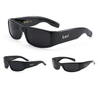 Locs Lot de 3 paires de lunettes de soleil pour homme Noir, Noir
