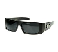 Locs Lunettes de soleil carrées Locs Hardcore Gangsta Shades, Noir , taille unique
