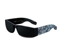 Locs Lunettes de soleil Hardcore Black 0103, Graffiti noir, Men
