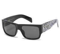 Locs lunettes de soleil imprimé print graffiti urbain mode ville habillé rap rappeur poker femmes hommes 8LOC91186 (graffiti noir mat)