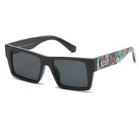 Locs lunettes de soleil mode ville habillé rap rappeur poker mixte femmes hommes 8LOC91193-PAINT (graffiti E)