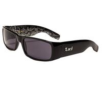 Locs lunettes de soleil poker rap rappeur mode ville habillé femmes hommes 8LOC9006 (intérieur des branches noir)
