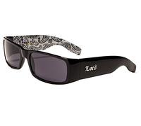 Locs lunettes de soleil poker rap rappeur mode ville habillé femmes hommes 8LOC9006 (intérieur des branches blanc)