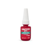 Loctite 271, frein filet résistance forte, frein filet rouge pour blocage et étancheité des fixations filetées, Flacon 5 ml - aspect rouge