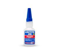 LOCTITE® 406 - Colle Instantanée Cyanoacrylate pour Plastiques et Élastomères - Adhérence Rapide et Résistante - 20 g Flacon