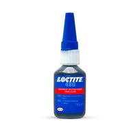 Loctite® 480 Colle Cyanoacrylate Renforcée aux Chocs, Noir, Flacon de 20 g | Résistance élevée au pelage et aux impacts, Pour métal, caoutchouc et plastique, Prise en 90 secondes environ