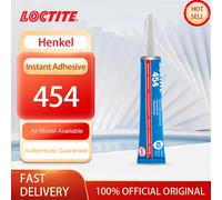 Loctite - adhésif instantané 100% Original, clair, Super colle forte, colle Cyanoacrylate insensible pour Surface, contenu de Gel sans goutte à goutte, 454 Loctite 454 20g