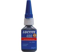Loctite Adhésif instantané 480, tenace, pour métaux et gommes, visqueux, flacon 20 g