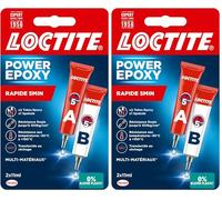 LOCTITE Colle Epoxy Rapide 5 min Invisible Tube 2x11ml Blister (Lot de 2)