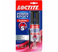Loctite Colle époxy Power Epoxy Rapide 5 min – réajustable, résistante – 25 ml