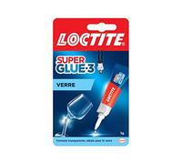 LOCTITE Colles Cyanoacrylates SUPERGLUE-3 Spécial Verre Tube 3g Blister 12uc