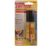 Loctite EA 3450 - colle epoxy métal, colle forte multi -matériaux et multi-usages - Seringue 25 ml - Couleur gris métallisé
