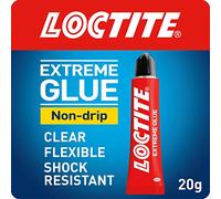 Loctite Colle extrême, flexible tout usage, transparente, résistante aux chocs et aux intempéries, colle de réparation avec formule gel anti-goutte, colle forte pour intérieur et extérieur, 1 x 20 g
