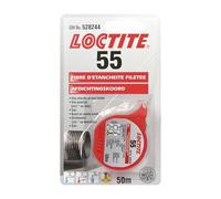 Loctite® 55 24 x 50 m Bobine - Fil d'étanchéité pour plomberie | Ruban d'étanchéité pour tuyaux | Remplace la filasse et pâte à joint | Solution idéale pour l'étanchéité plomberie