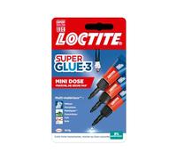Loctite Colle Super Glue-3 Mini dose — extra forte et rapide, tous matériaux — 3 x 1 g