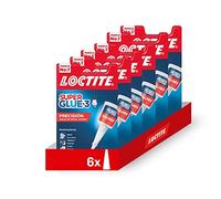 Loctite Super Glue 3 Précision 5g - Lot de 6 colles instantanées avec buse de précision extra-longue pour les zones difficiles d’accès - Colle cyanoacrylate instantanée