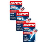 Loctite Super Glue-3 Précision - Colle Forte Liquide Transparente à Séchage Rapide pour Réparations Précises Tous Matériaux, Flacon 5 g (Lot de 3)