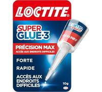 Loctite - Super Glue-3 Précision Max (flacon de 10 g) - Colle forte pour réparations précises - Colle liquide tous matériaux - Transparente à séchage rapide