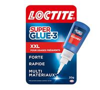 Loctite | Super Glue-3 XXL (flacon de 20 g) - Colle forte grand format pour usages fréquents - Colle liquide à séchage immédiat - Colle transparente multi-matériaux