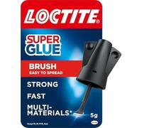 Loctite Super Glue Brush On, Superglue avec pinceau applicateur, colle transparente à séchage rapide pour métal, plastique et plus encore, colle forte facile à utiliser avec capuchon facile à ouvrir,