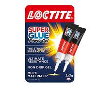 Loctite Super Glue Gel Instant Super Glue - Colle transparente multi-usages pour réparations de qualité supérieure - Transparent - Facile à utiliser - 2 x 3 g