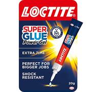 Loctite Super Glue Power Gel 20 g, adhésif tout usage pour réparations, colle transparente super forte pour différents matériaux, super glue pour des réparations précises, 1 x 20 g (l'emballage peut