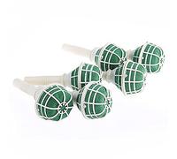 locwanot Lot de 6 supports de bouquet de mariée avec mousse florale, vert et blanc, poignée de 18 cm