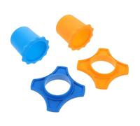 LOCZUK 2 Ensembles Anneau de Protection Anti-roulis en Silicone Hexagonal pour Microphone, Accessoire Unique et Élégant, Protection pour Performances Ktv
