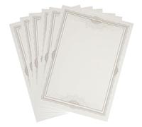 LOCZUK 6 Feuilles Papier Imprimable pour Certificat d'Honneur, Format A4, Papier Vierge pour Certificats Scolaires et Documents de Nomination