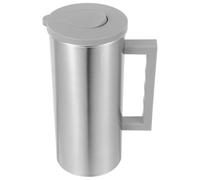 LOCZUK Pichet Inox 2L avec Poignée et Couvercle Sécurisé, Bouilloire Multifonction pour Café et Eau Froide, Acier Robuste, Usage Maison et Bureau