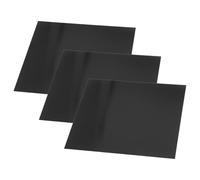 LOCZUK Plaques Aluminium Anodisé Noir Carrées Matériau Aluminium Solide pour Gravure Lot de 3 Compatible Universellement, pour Bureaux et Signalétique Extérieure