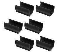 LODDEYEE Plastic Chair Foot U Shaped Floor Glides Tubing Caps Cover 25pcs U- Shape Caps Chair Foot Floor Single Prong Cover 25MM (Size : 19MM), 64432