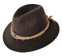 Lodenhut Manufaktur Chapeau alpin avec cordelette naturelle 100 % laine