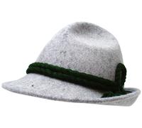Lodenhut Manufaktur Chapeau Lodenhut ALLGÄU gris Chapeau traditionnel bavarois