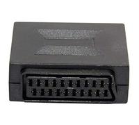Lodenlli Adaptateur de connecteur de connecteur de câble de coupleur péritel 21 Broches Femelle à Prise Femelle