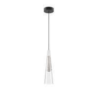 Lodes Cono di Luce Large Pendelleuchte, gris, rosette noir