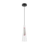 Lodes Cono di Luce Large Pendelleuchte, rouge, rosette noir