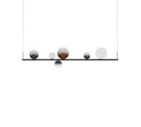Lodes Random Stick Long Pendelleuchte, Black Chrome / Mixed