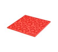 Lodge As7skt41 carré en silicone Poêle à frire Dessous de Plat, Silicone, Red, 7in