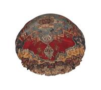 Lodge Bear Bonnet de douche doublé double couche imprimé cerf pour femme réutilisable