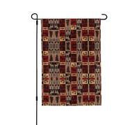 Lodge Bear Drapeau double face résistant aux intempéries 71 x 102 cm, bannière décorative saisonnière pour jardin, cour et porche