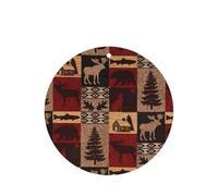 Lodge Bear Lot de 10 cartes désodorisantes parfumées pour voiture Motif cerf