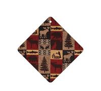 Lodge Bear Lot de 10 cartes désodorisantes parfumées pour voiture Motif cerf