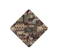 Lodge Bear Lot de 10 feuilles parfumées à suspendre pour voiture Motif cerf