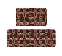 Lodge Bear Lot de 2 tapis de cuisine antidérapants pour cuisine, sol, bureau