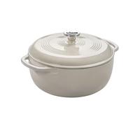LODGE Cacerola c/tapa esmaltado Oyster- 5.7L