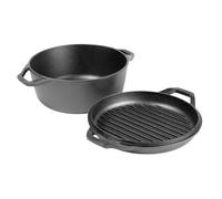 Lodge Chef Collection LC6DD Cocotte double en fonte 6 l
