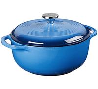 Lodge Cocotte en Fonte/Porcelaine émaillée Bleu 4,35 l